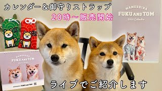 生配信🐶🐶ふくとむカレンダー販売開始します🎊✨ [upl. by Aisatana]