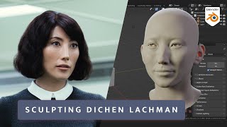 Dichen Lachman Likeness Sculpt in Blender [upl. by Aehtorod679]