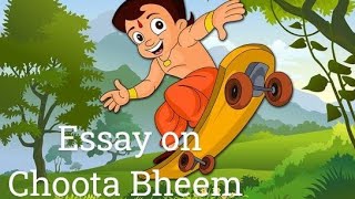 Essay on choota Bheem 10 lines essay on My favourite cartoon character essay in for ukg students [upl. by Eanel]