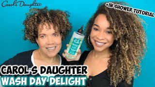 Carols Daughter Wash Day Delight Review  In Shower Tutorial [upl. by Theta127]