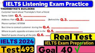 IELTS Listening Practice Test 2024 with Answers Real Exam  493 [upl. by Aleakam527]