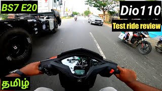 New Honda Dio 110 2023 E20 OBD2 BS7Test ride reviewmileageprice in தமிழ் honda2wheelersin [upl. by Acilegna]