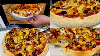 How to Make Pizza In OTG  PizzaHut Style Pizza Recipe  നിങ്ങൾ ആവശ്യപ്പെട്ട വീഡിയോ ചിക്കൻ പിസ്സ [upl. by Ardni]