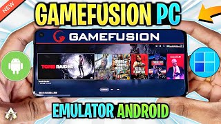 🔥 GAMEFUSION PC EMULATOR ANDROID  NEW WINDOWS EMULATOR GAMEPLAY GTA 5 amp MORE [upl. by Anerda285]