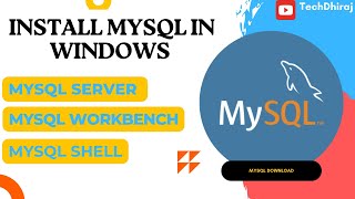 How to install Mysql server and workbench in windows mysql [upl. by Weaver]