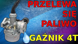 Przelewa się paliwo z gaźnika 4t Co zrobić  Czasami wystarczy tylko wyczyścić 139FMB 139QMB [upl. by Luar]