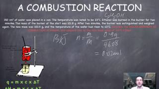 5 Calorimetry Calculations combustion [upl. by Egreog904]