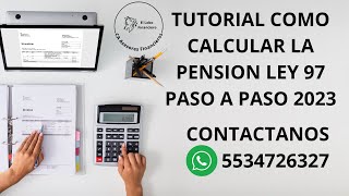 COMO se CALCULA la pension ley97 TUTORIAL PASO A PASO [upl. by Nikita]