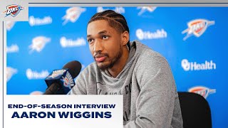 Aaron Wiggins  202324 EndofSeason Interview  OKC Thunder [upl. by Norved458]