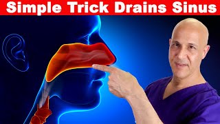 Simple Trick Drains Sinus in 1 Move  Created by Dr Mandell [upl. by Yeaton]