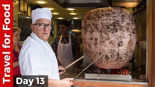 Most INSANE Doner Kebab in Istanbul and Turkish Airlines from Istanbul to Rome [upl. by Anelliw]