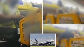 Mass Brawl at 30000 Feet on Ryanair Emergency Landing After Flight from Hell [upl. by Arnaldo]