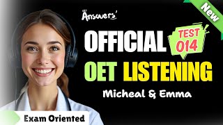 OET LISTENING TEST 10092024 oet oetexam oetnursing oetlisteningtest [upl. by Adnohsak]