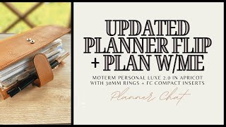 Personal Planner Setup in Moterm Personal Apricot with FC Compact Inserts Chatty pwm  Updated Flip [upl. by Harilda]