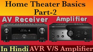 Home Theater Basics Part2  AV Receiver vs Amplifier in Hindi  What Is AVR  AVR Kya Hota Hai [upl. by Digdirb670]