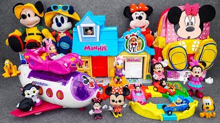 Satisfying with Unboxing Disney Minnie Mouse Cute Pink Airplane Playset  Review Toys ASMR [upl. by Atiuqihs]