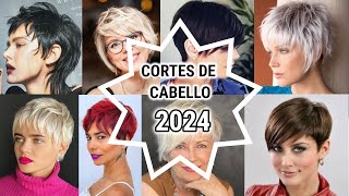 CORTES DE CABELLO MUJER DE MODA 2024  cortes de pelo señoras de moda 2024 [upl. by Steven]