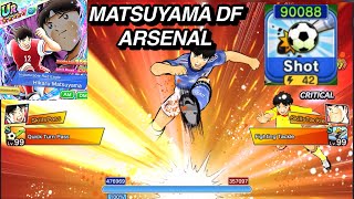 REVIEW MATSUYAMA DF ARSENAL TOP TIER PLAYMEAKER 90K SHOOT TSUBASA SDF CAPTAIN TSUBASA DREAM TEAM [upl. by Ayidah602]