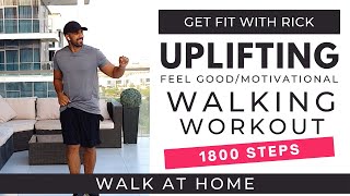 Uplifting Walking Workout  1800 Steps in 15 mins  Steps at home  1 Mile Happy Walk [upl. by Vinna]