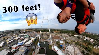 Take a Ride on the Worlds Tallest Skycoaster  Kissimmee Florida Fun Spot America POV [upl. by Alver]