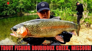 Trout Fishing Missouri Roubidoux Creek [upl. by Aurelio]