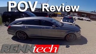 Mercedes CLS 63 AMG Review Renntech 740 HP POV Test Drive [upl. by Leicam]