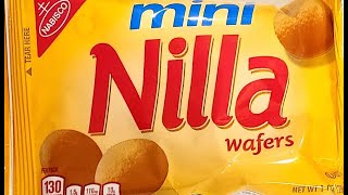 Nabisco Mini Nilla Wafers RandomRatingsandReviews NillaWafers [upl. by Gualtiero733]