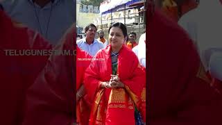 Anchor Suma With Her Son In Tirumala [upl. by Labors]