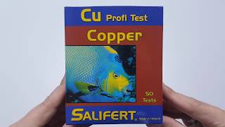 Aquaplantsonline  Unboxing Salifert Copper Cu test [upl. by Yluj]