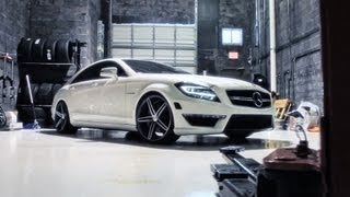 Mercedes Benz CLS63 AMG on 20quot Vossen VVSCV5 Concave Wheels  Rims [upl. by Ynitsed723]