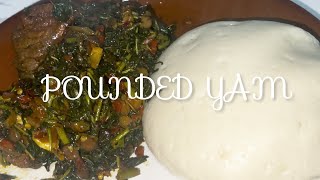 HOW TO MAKE POUNDED YAM WITHOUT POUNDING Nigerian Food Made Easy [upl. by Akinad]