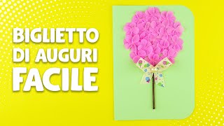 Biglietto di auguri per la Festa della Mamma fai da te  DIY Lavoretti con la carta [upl. by Lillywhite888]