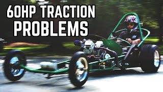 60HP Dragster Kart Tuning amp Traction Problems [upl. by Ambrogio809]