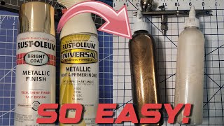 Cant afford airbrush paints Try this AMAZING HACK How to use spray paints for airbrushing [upl. by Holtorf550]