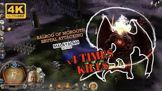 Balrog of Morgoth Brutal Attacking 4 Times  Battle of Middle Earth [upl. by Dez]