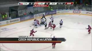 Czech Rep  Latvia 42  2013 IIHF Ice Hockey U20 World Championship [upl. by Richards]