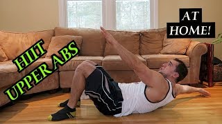 Intense Tabata At Home Upper Ab Workout HIIT 2 [upl. by Adirehs914]