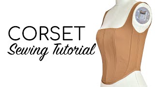 CORSET SEWING TUTORIAL  HOW TO SEW A CORSET TOP  LA MODÉLISTE [upl. by Liauqram]