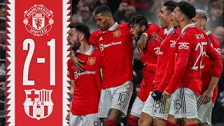 CRAZY COMEBACK WIN 🇧🇷❤️‍🔥  Man Utd 21 Barcelona  Highlights [upl. by Gnov]