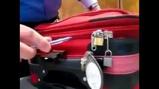 How to Open zippered luggage bag Easy Tick Open a Bag [upl. by Abagael]