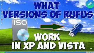 What versions of Rufus work in Windows XP and Vista to write ISO to a USB flash drive Free ✨ [upl. by Derf]