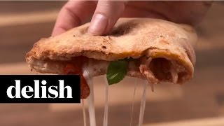 How To Make Caprese Calzones  Delish [upl. by Jethro]