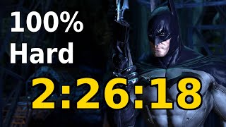 Batman Arkham Asylum Speedrun 100 Hard in 22618 obsolete [upl. by Haissem286]