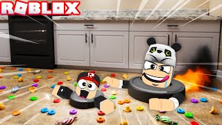 Robot Süpürge Yeme Oyunu   Panda ile Roblox Vacuum Eating Simulator [upl. by Chiaki]