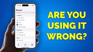 iPhone Files app is GREAT when you know how to use it full tutorial  iOS 18 [upl. by Elaval]