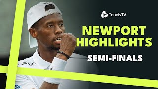 Opelka vs Michelsen Eubanks vs Giron  2024 Newport Semifinal Highlights [upl. by Einnok918]