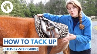 How to Tack Up a Horse English STEPBYSTEP GUIDE [upl. by Redyr983]