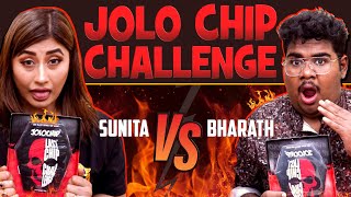 கதறி ஓடிய Bharath  Jolo Chip Challenge ft Bharath🔥  Last Chip Challenge 🥵🤯 Sunita Xpess [upl. by Bessie]