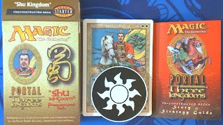 Magic the Gathering 1999 Portal Three Kingdoms Shu Kingdom Preconstructed Deck 3 of 3 P3K [upl. by Joerg]