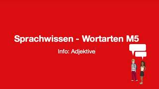 Sprachwissen  Wortarten M 5 Adjektive Dialog [upl. by Morganne209]